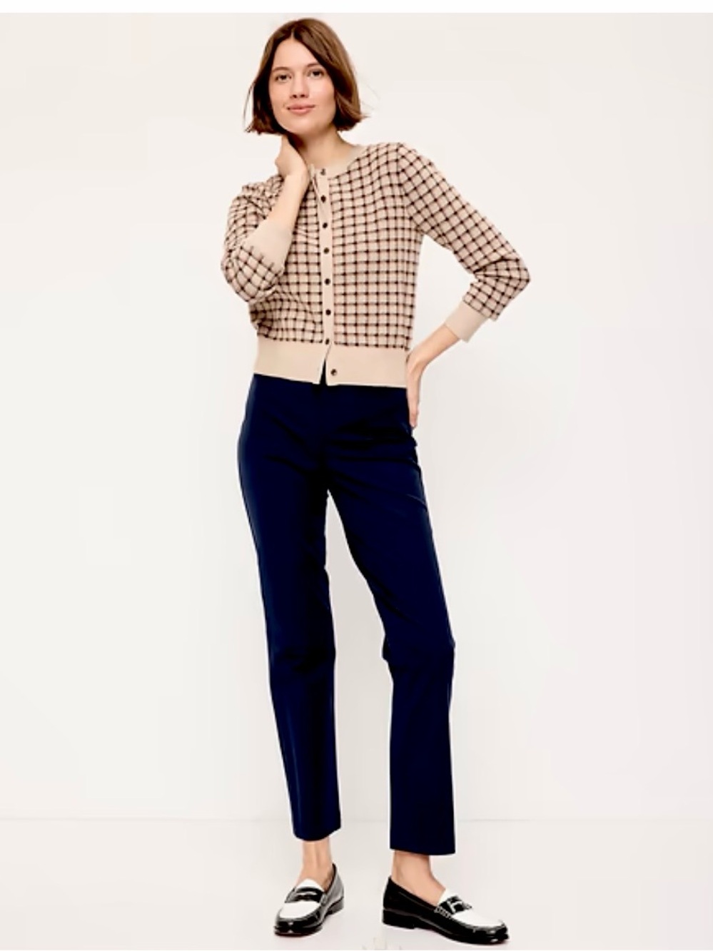 NWT Old Navy Petite High Rise Pixie Straight Pants~Black
